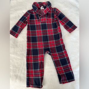 Jamie and Jack tartan one piece